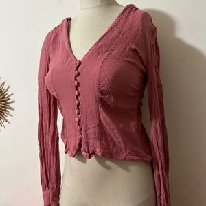 Free People button up blouse